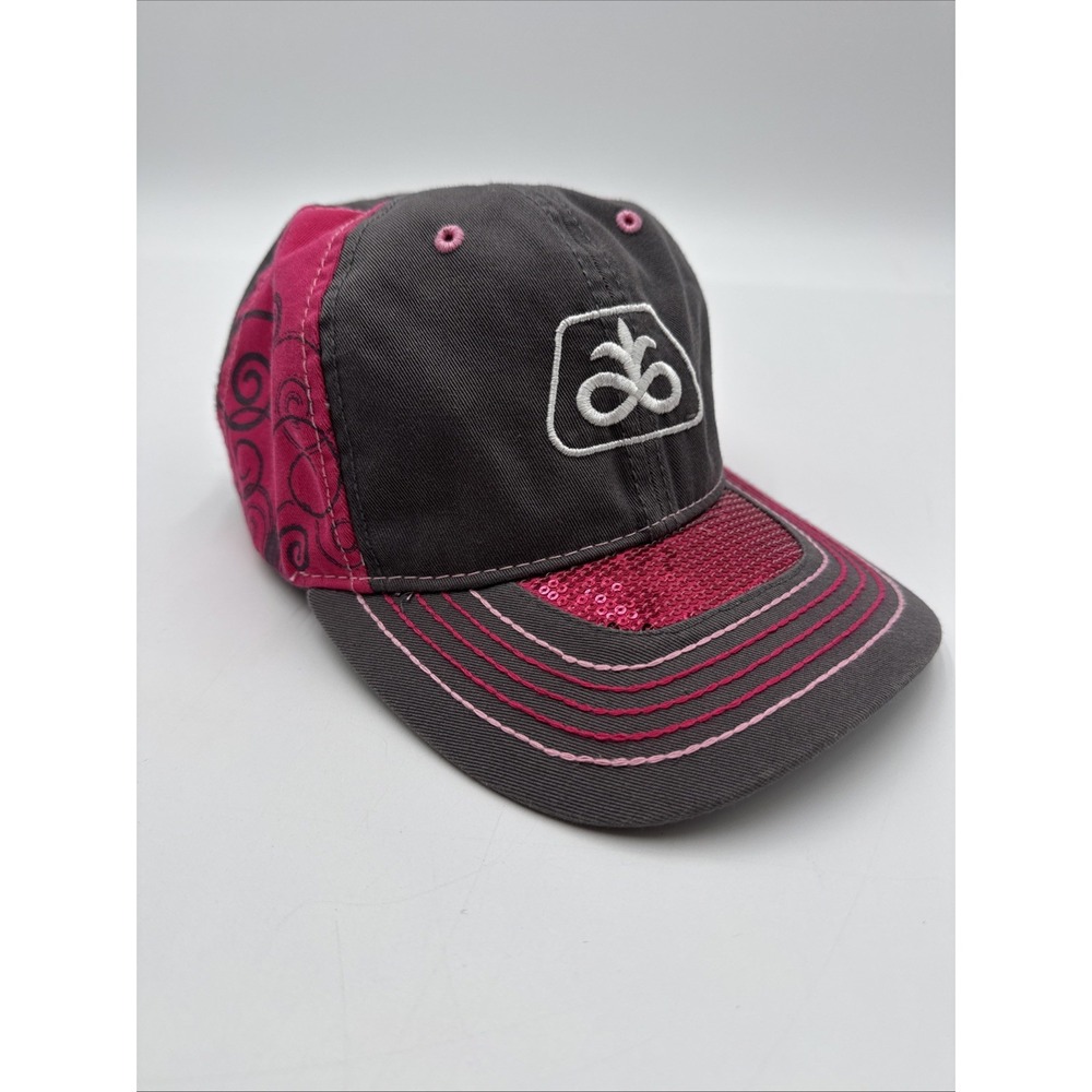 Pioneer Seeds Sequined Girly Pink Adjustable Baseball Cap Hat Farm Girl Fair Hat